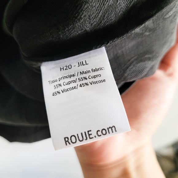 NWT Rouje Paris Jill Floral Brocade Black Mini Dress in Noir Size 34 FR / 2 US - Picture 12 of 12